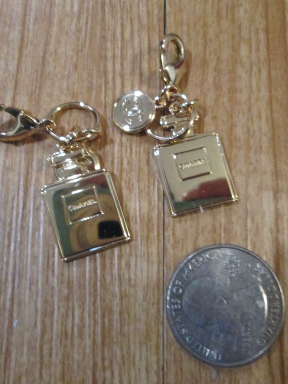 DYI, Chanel Charms cute for purse, Bags,Necklaces,gifts x 2 gold colored
